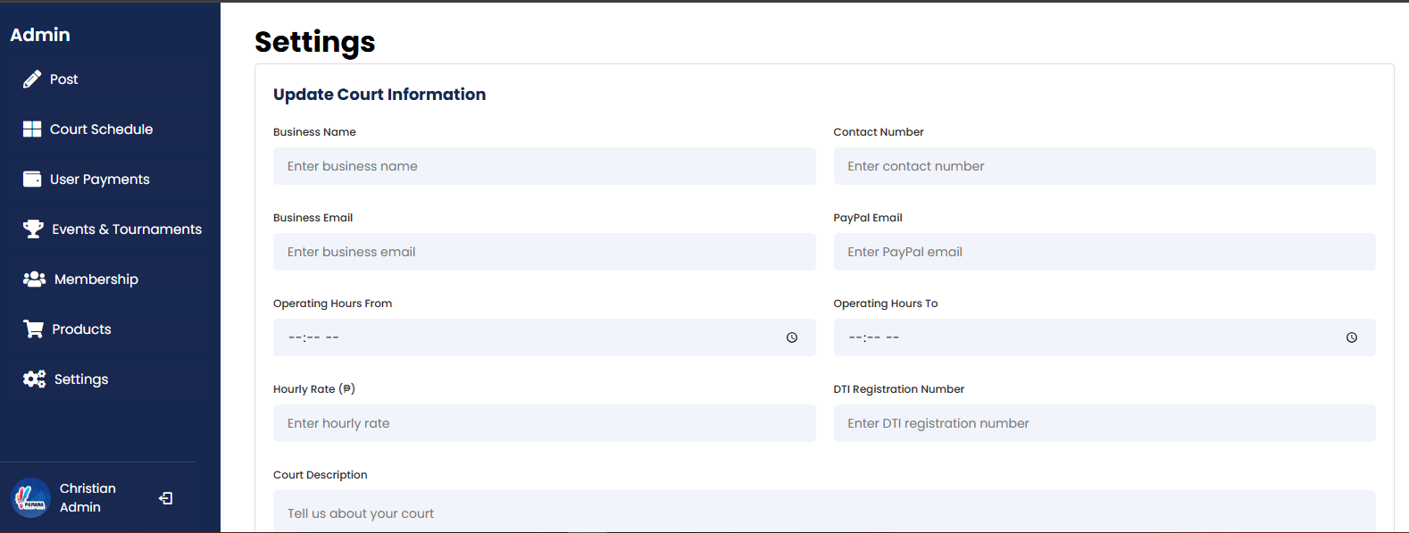 Badminton Portal Screenshot 4