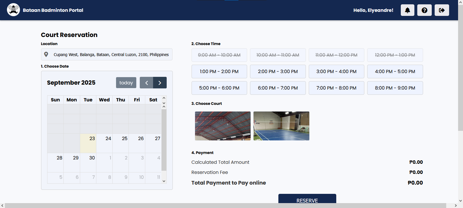 Badminton Portal Screenshot 8