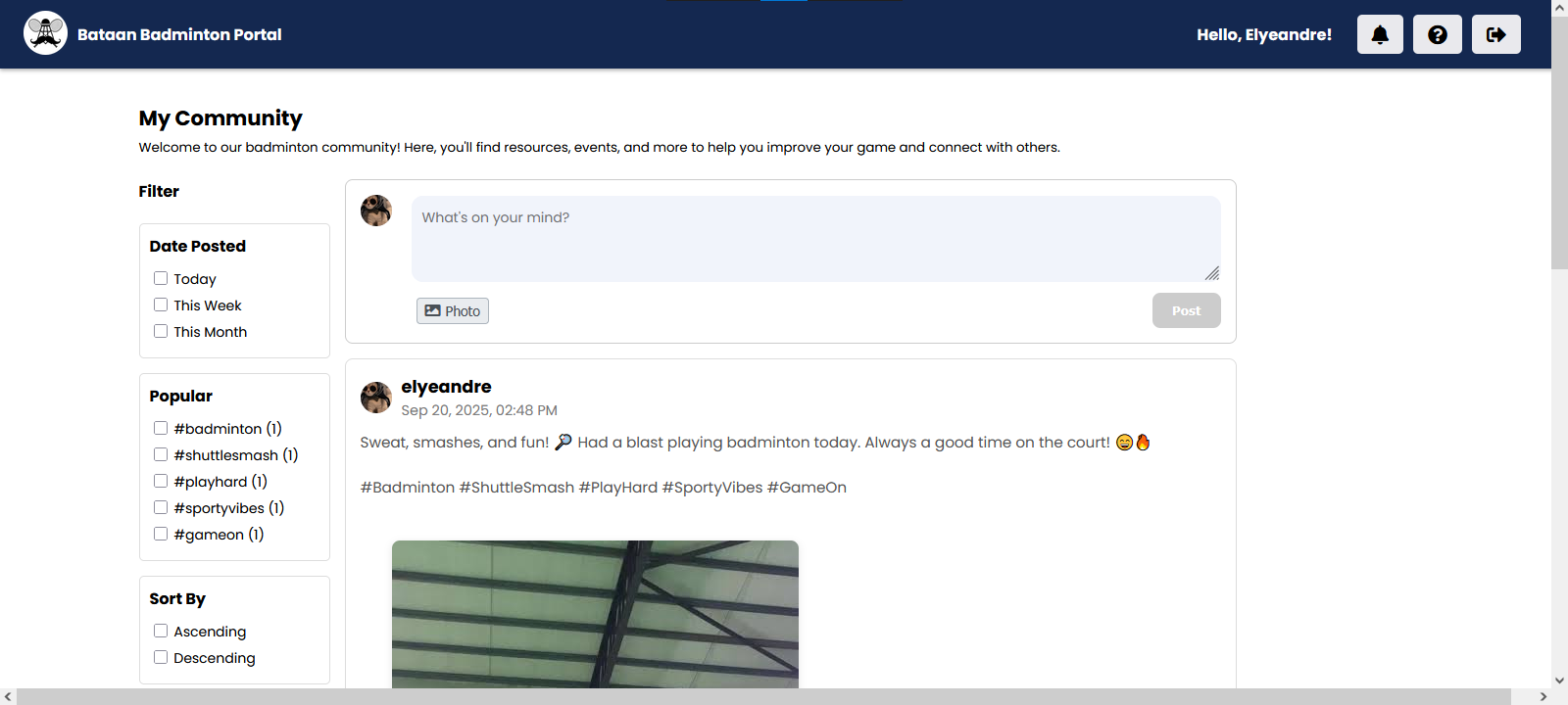 Badminton Portal Screenshot 10